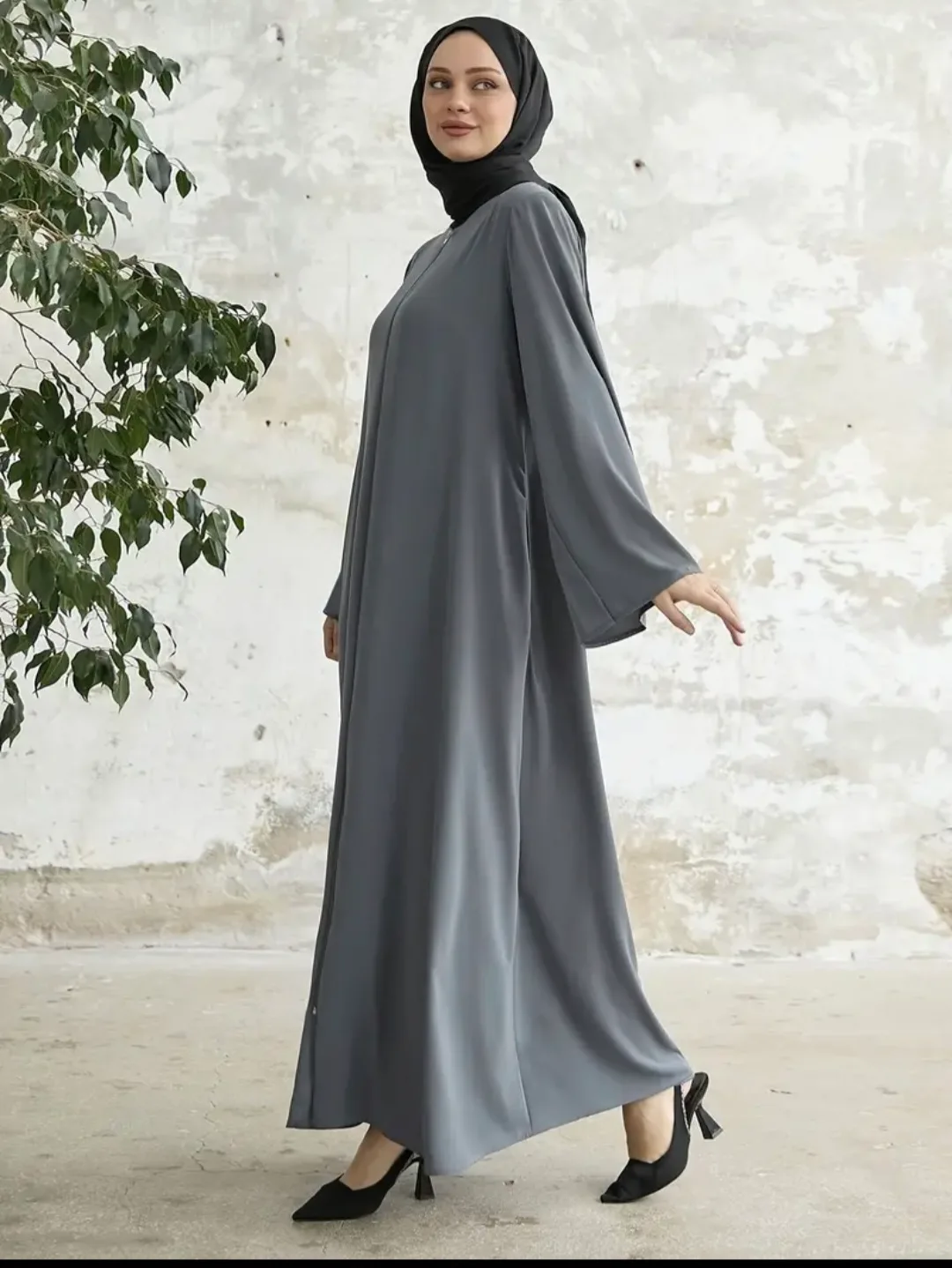 Grey Abaya Dress thumbnail