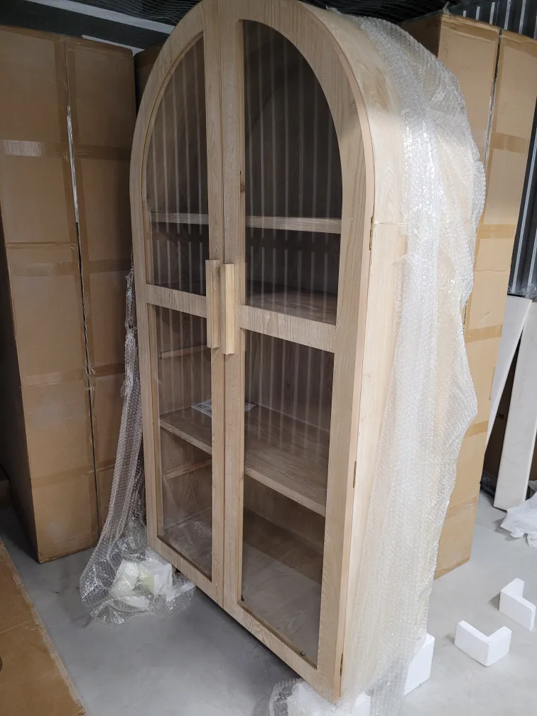 Tall Arch Top Wooden Cabinet thumbnail