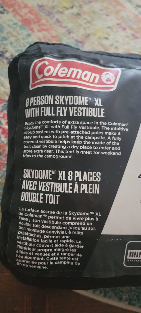 Coleman Skydome XL 8 Person Tent with Vestibule - photo 3