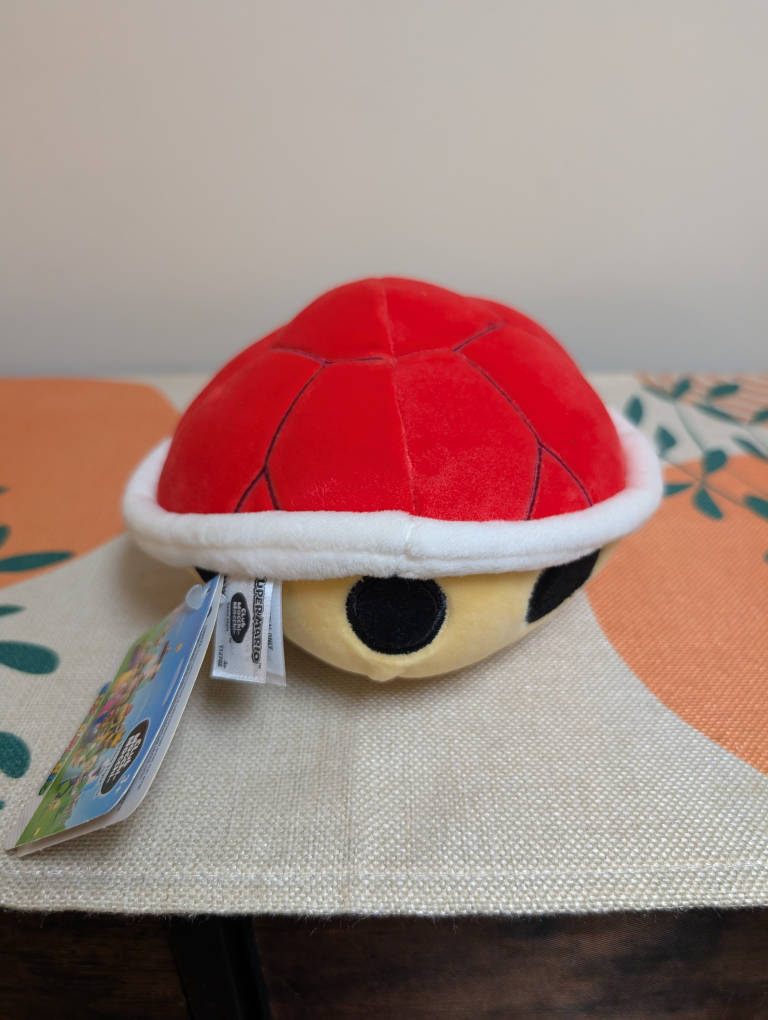 Super Mario Kart Red Shell Plush (Junior Size) 🐢🍄 - photo 3