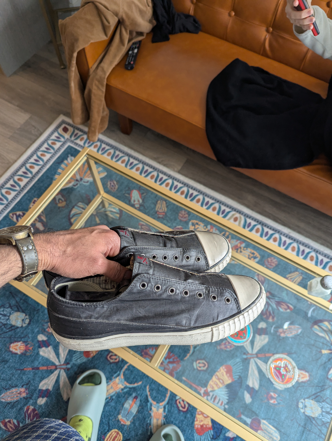 John Varvatos - Converse style laceless sneakers - photo 3