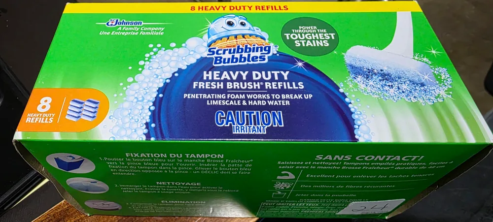 BNIB Scrubbing Bubbles Heavy Duty Brush Refills thumbnail