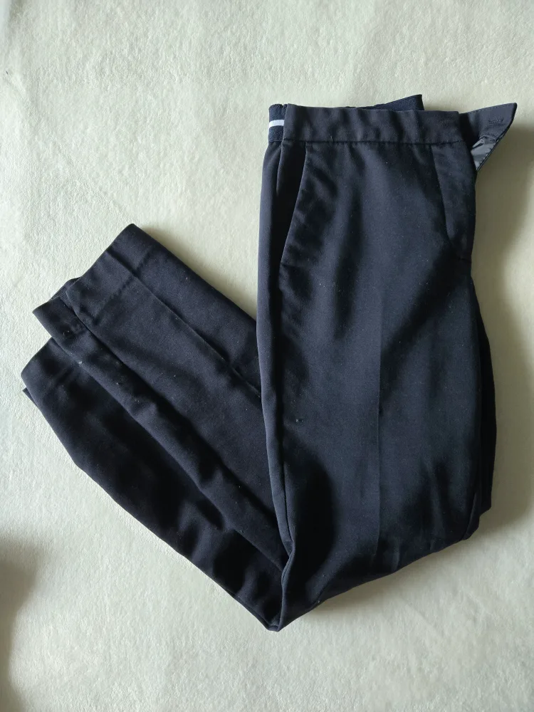 Zara Navy Trousers thumbnail