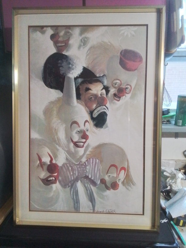 Large Robert Owen 7 Faces Of A Clown
