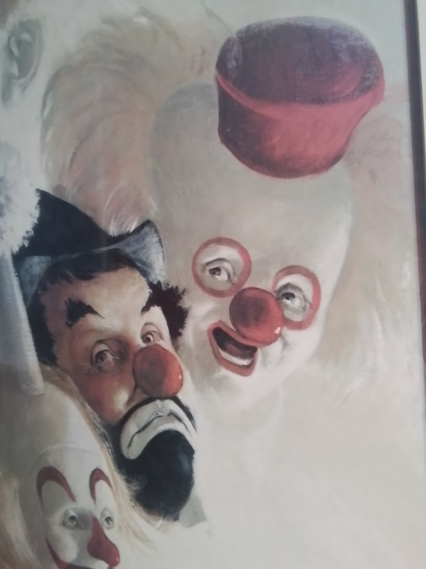Large Robert Owen 7 Faces Of A Clown - photo 4