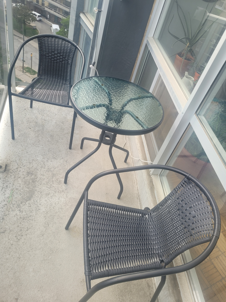 Outdoor Bistro Table and Chairs Set