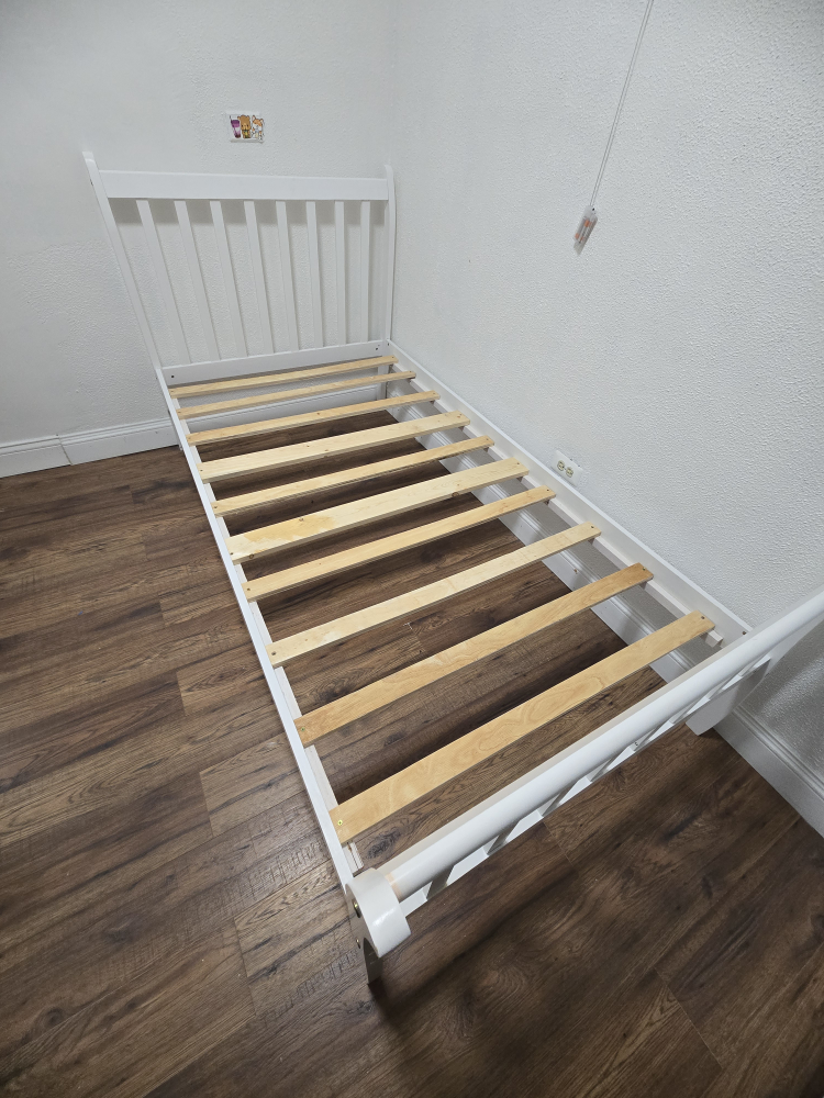 Twin size White Bed Frame