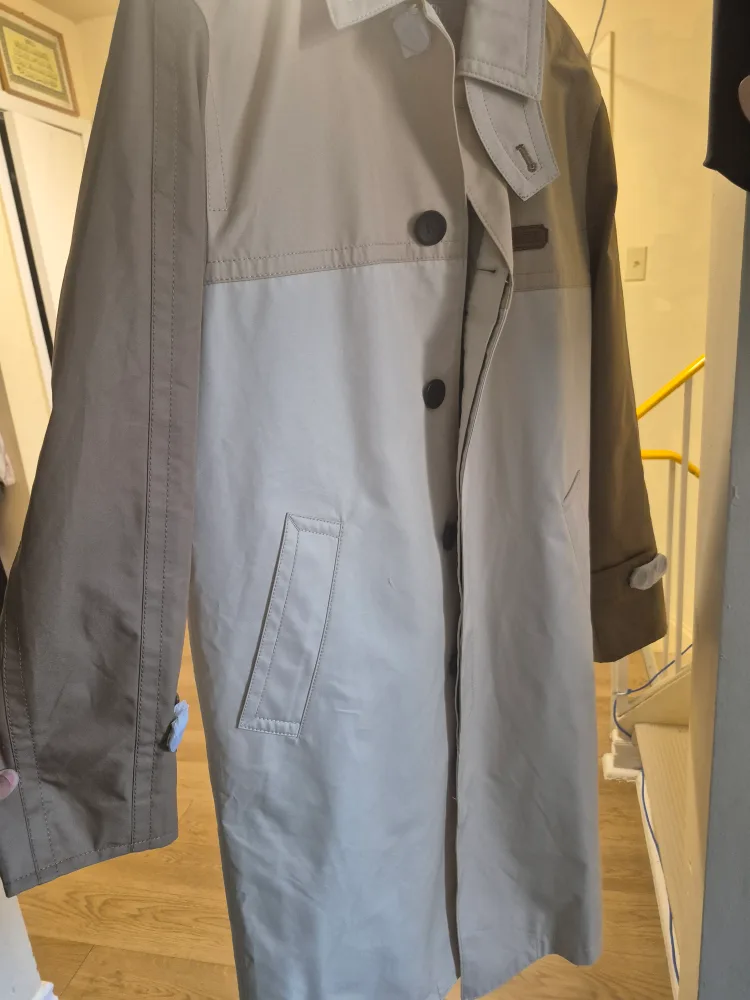 Stylish Two-Toned Trench Coat image indicator(3)