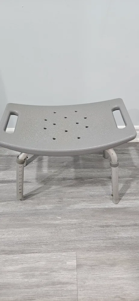 Adjustable Height Shower Chair - Grey thumbnail