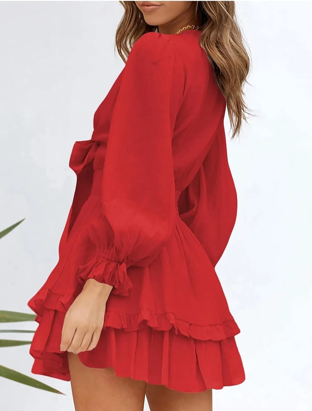 Brand New Red Floerns Dress, Size S image indicator(3)