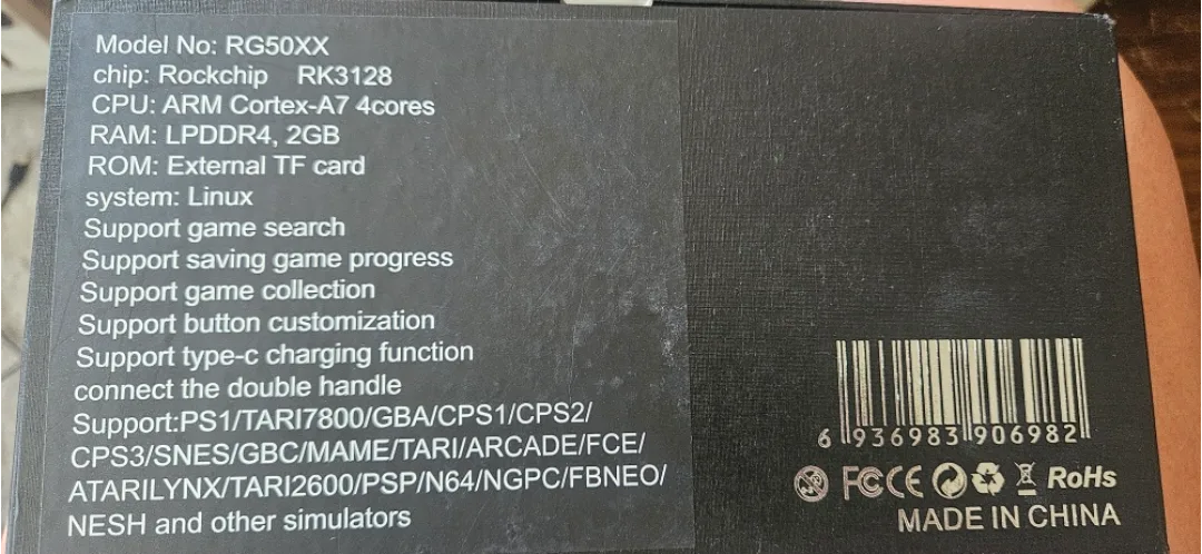 RG50XX Game Player Handheld Console image indicator(3)