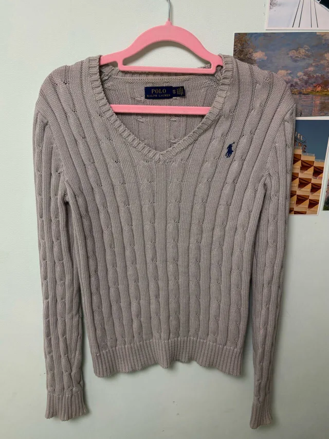 Polo Ralph Lauren Cable Knit Sweater - Size M thumbnail
