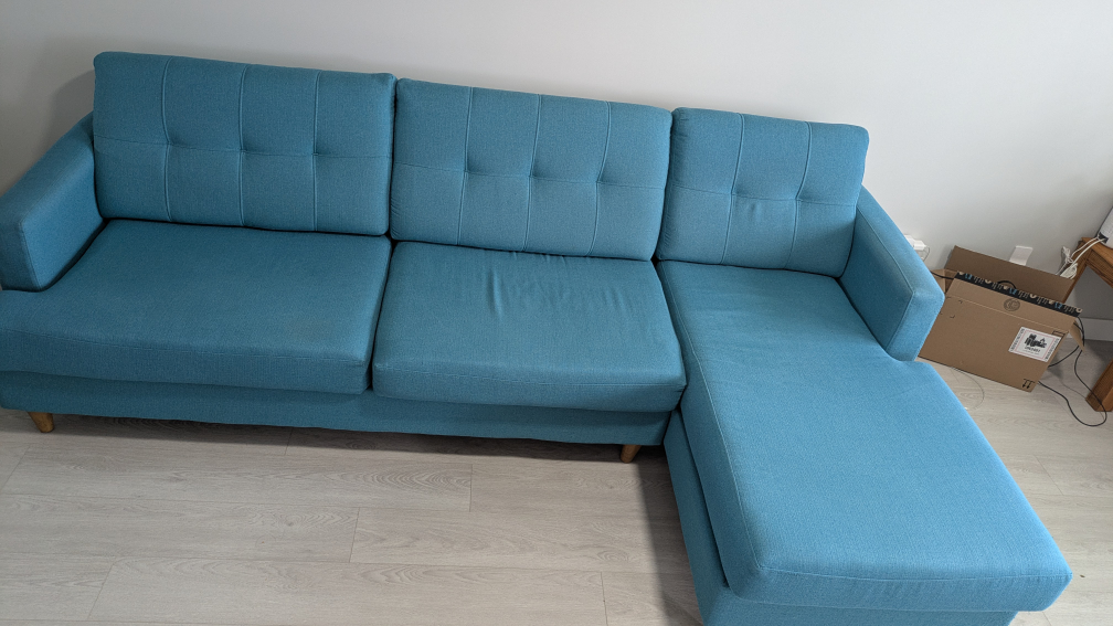 Blue Sectional Sofa - photo 2