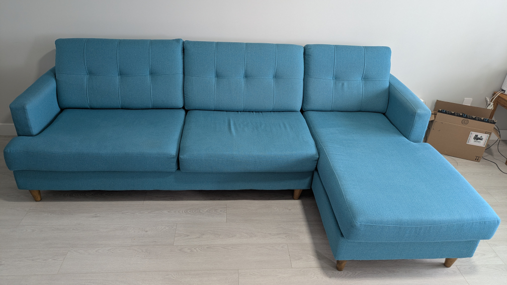 Blue Sectional Sofa - photo 4