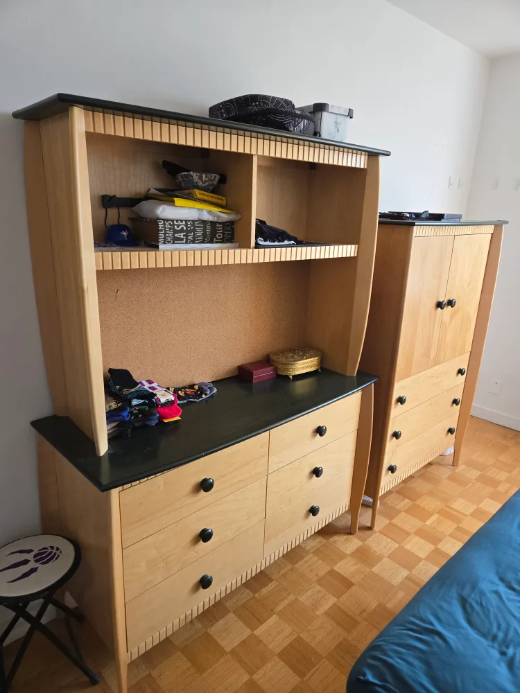 Wooden Dresser with Drawers thumbnail