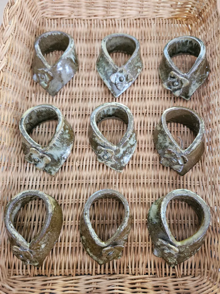 Handmade Ceramic Napkin Rings thumbnail