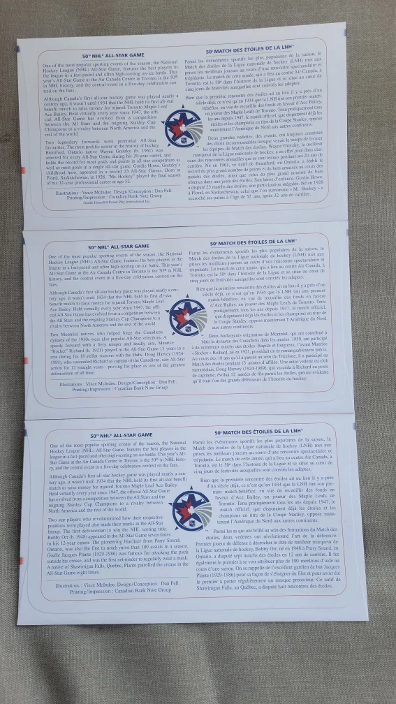 Canada Post Hockey Legends FDCs- 2000 image indicator(2)