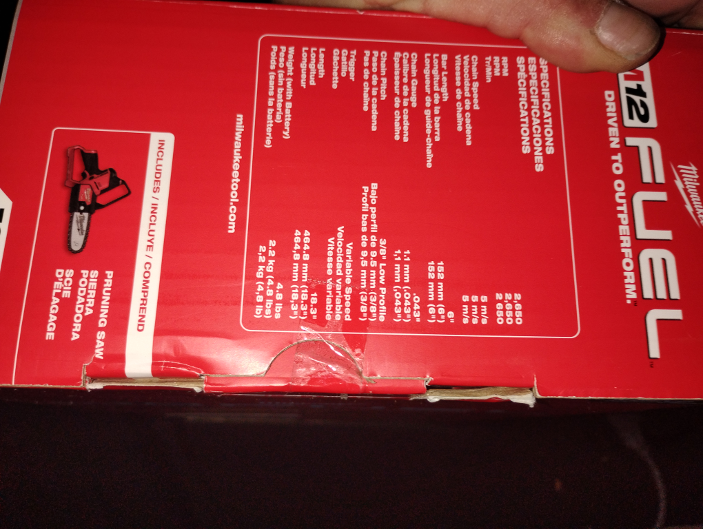 Milwaukee M12 FUEL Hatchet 6" Pruning Saw 2527-20 - photo 3