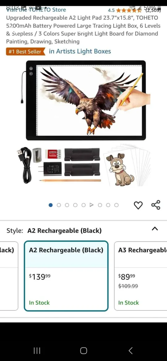 LED A2 Bright Pad image indicator(2)