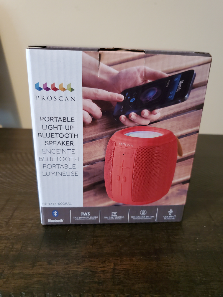 Proscan Portable Light-Up Bluetooth Speaker