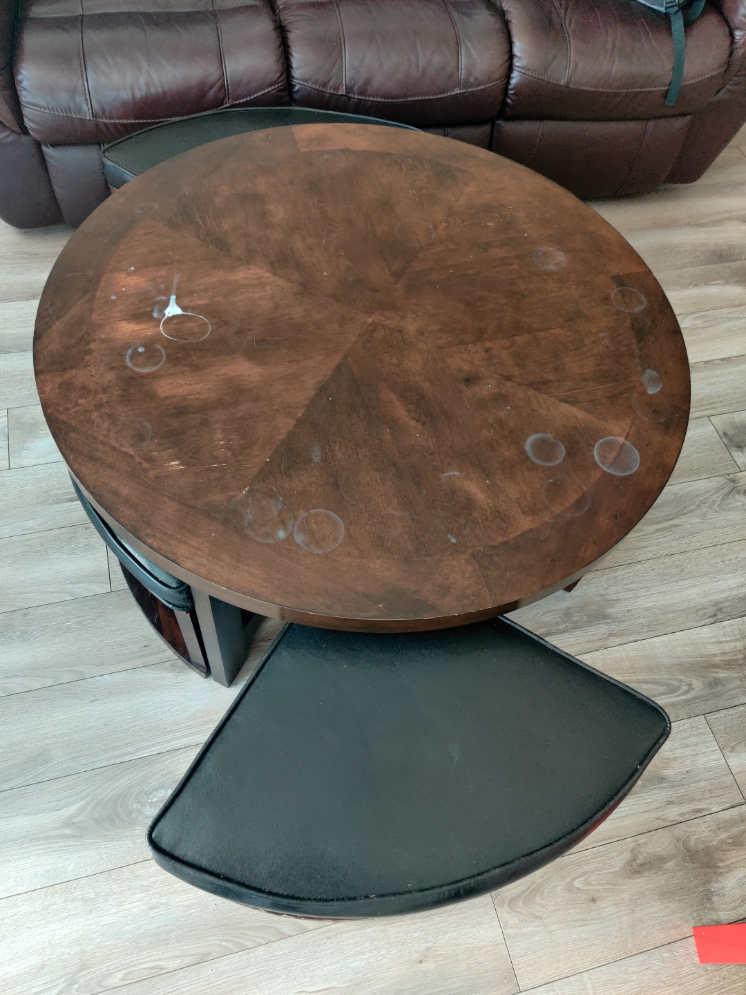 Coffee table with stools - photo 2