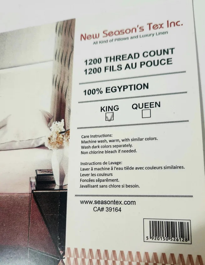 Brand New 100% Egyptian Cotton King Size Sheet Set image indicator(6)