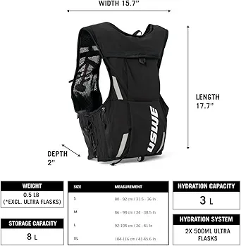 USWE Vertical 4 Hydration Pack image indicator(2)