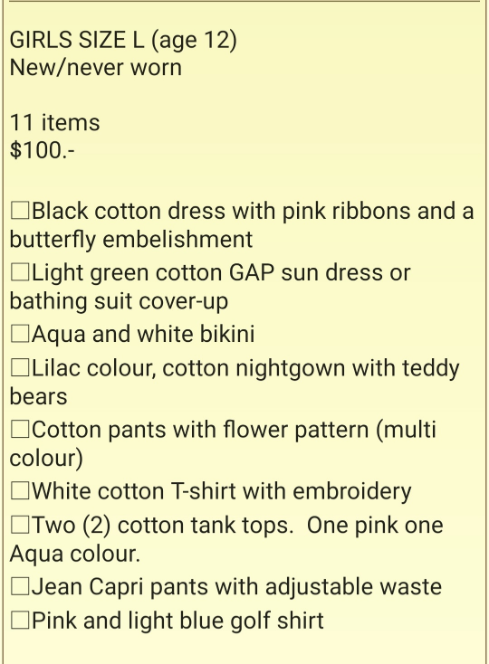 Girls Size L (Age 12) - New Clothing Bundle - photo 2