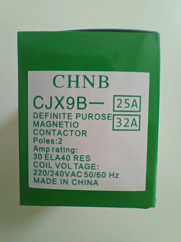 CHNB CJX9B-25S/D AC Contactor J thumbnail
