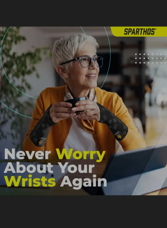 Sparthos Compression Wrist Sleeves – Size XL (Black) image indicator(8)