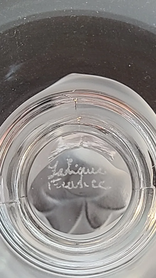 Lalique France Crystal Finch Bird Ring Dish image indicator(4)