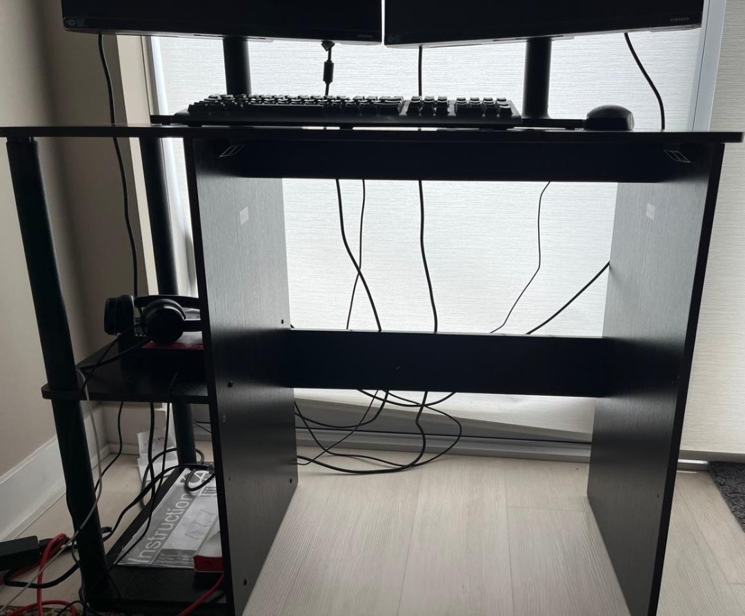 Black Adjustable Standing Desk