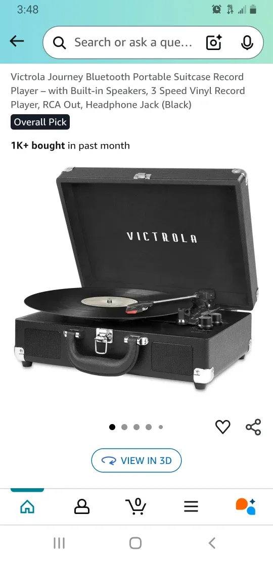 Victrola Journey Bluetooth Record Player thumbnail