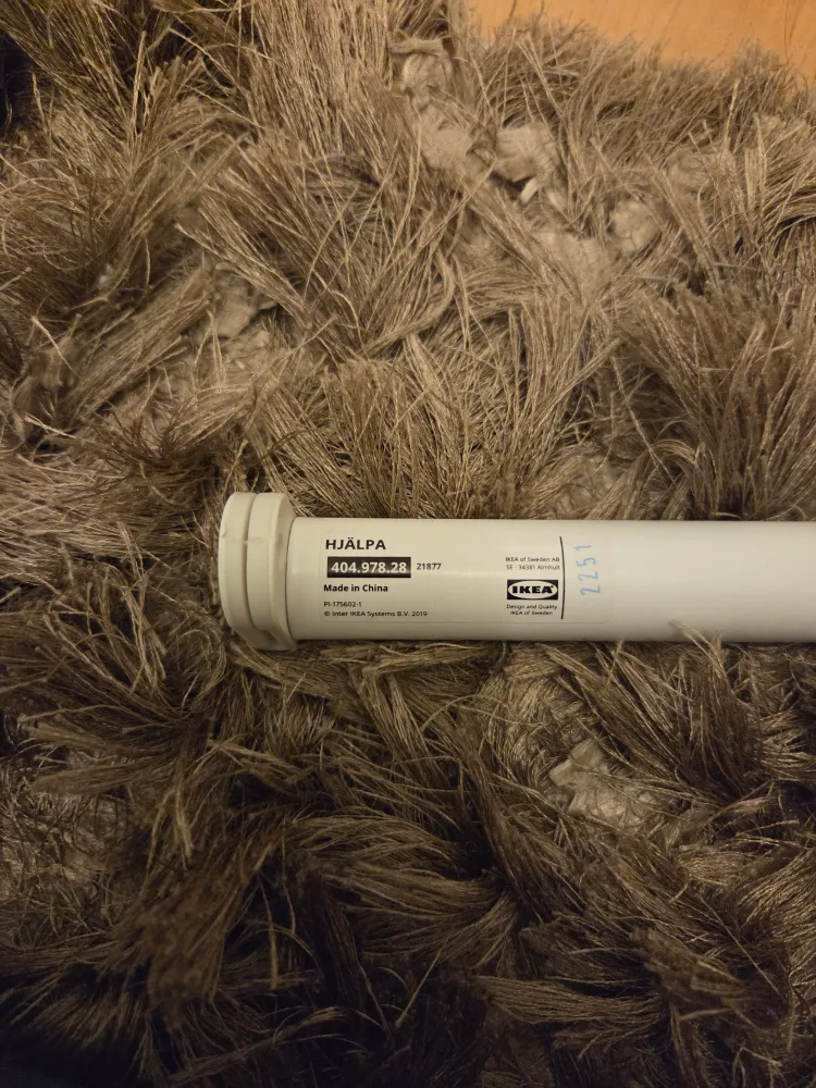 IKEA Hjälpa Closet Rod - White thumbnail