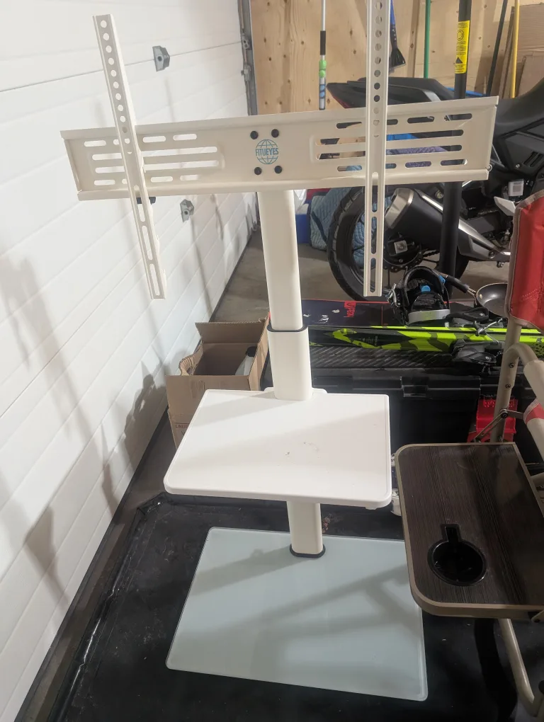 FITUEYES Universal TV Stand - White thumbnail