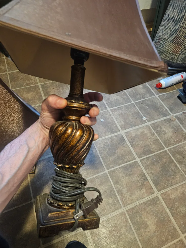 VINTAGE BRONZE LAMP BASES ANTIQUE image indicator(5)