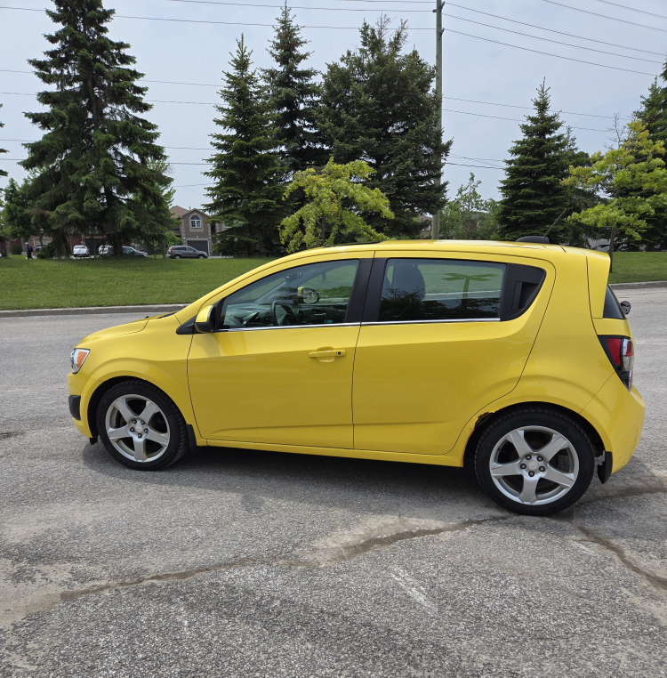 Bright Yellow 2015 Chevrolet Sonic LT