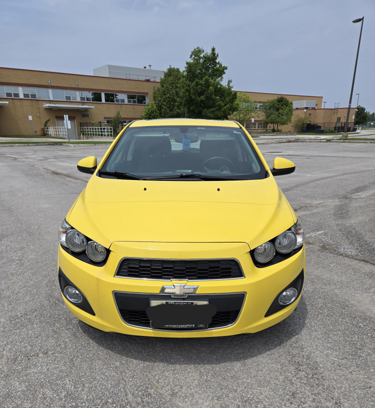Bright Yellow 2015 Chevrolet Sonic LT - photo 2