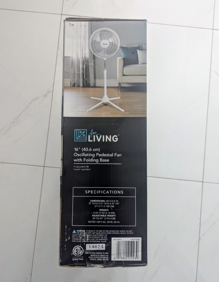 Oscillating Pedestal fan (Unopened box) - photo 2