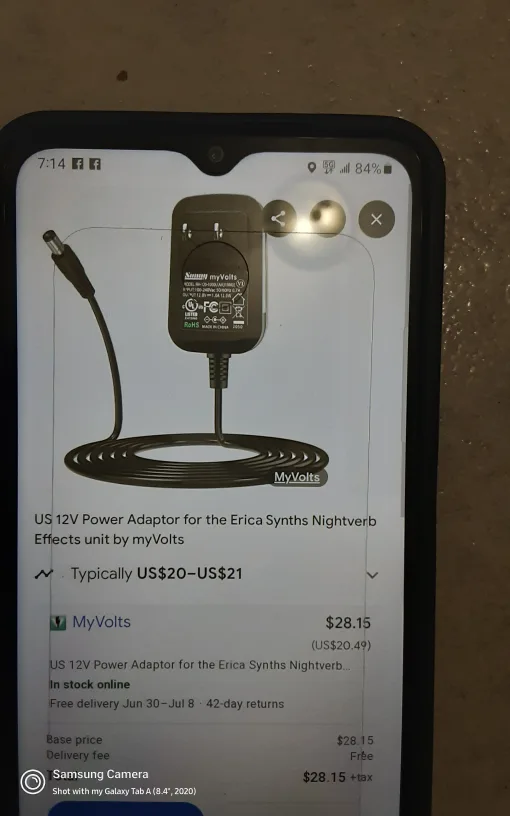 MyVolts 12V Power Adaptor image indicator(2)