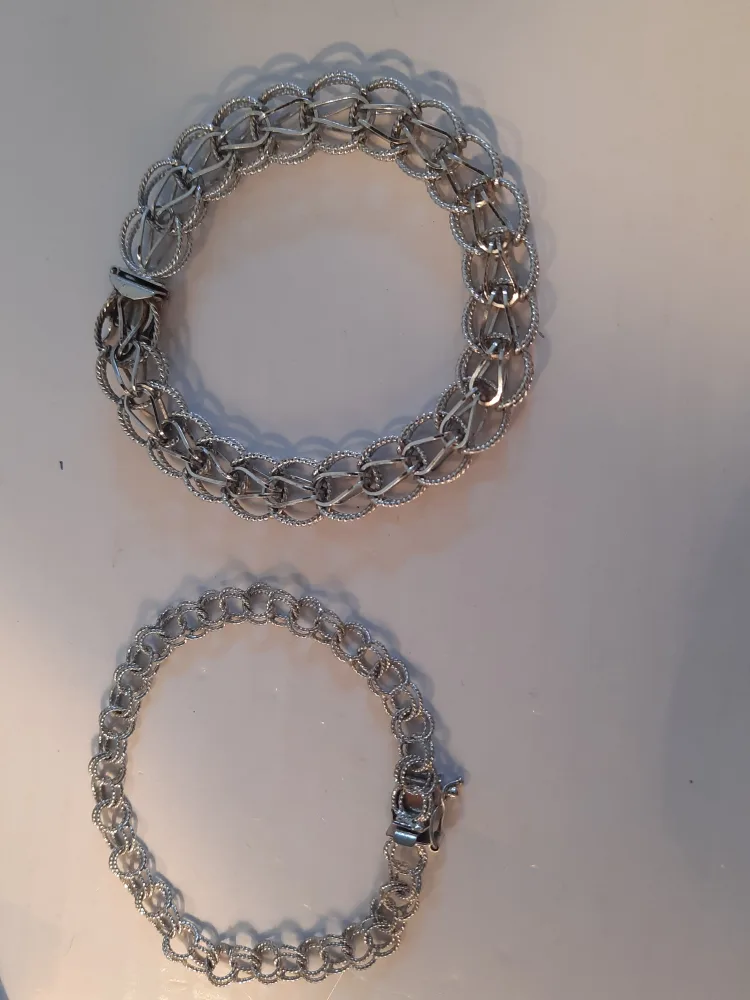 Vintage Sterling Silver Charm Bracelets thumbnail