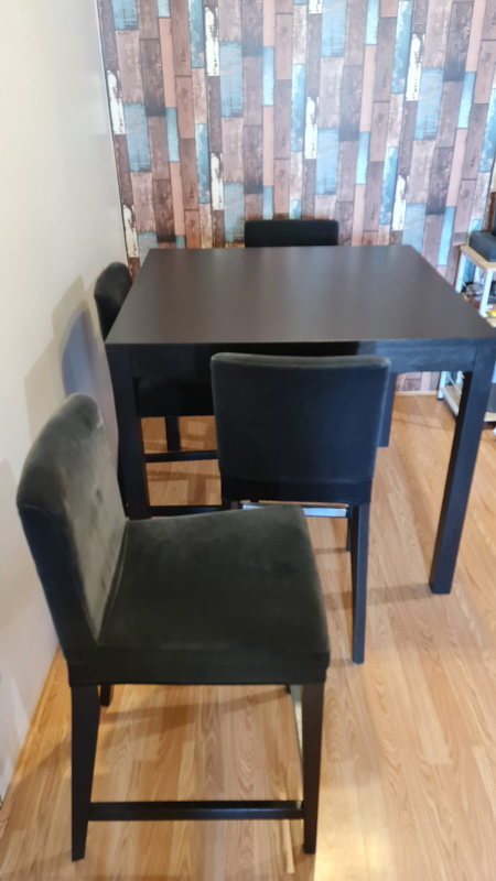 Bar Dining Table with 4 high Chairs - photo 5