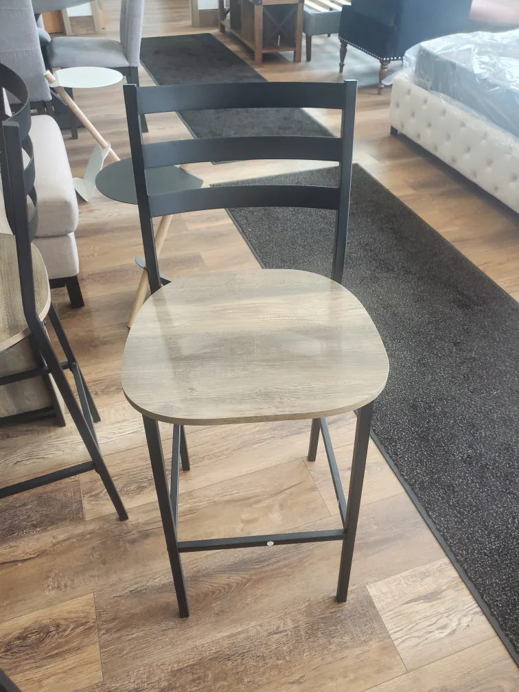 Counter Height Table With Stools and shelves (New In Box) image indicator(5)