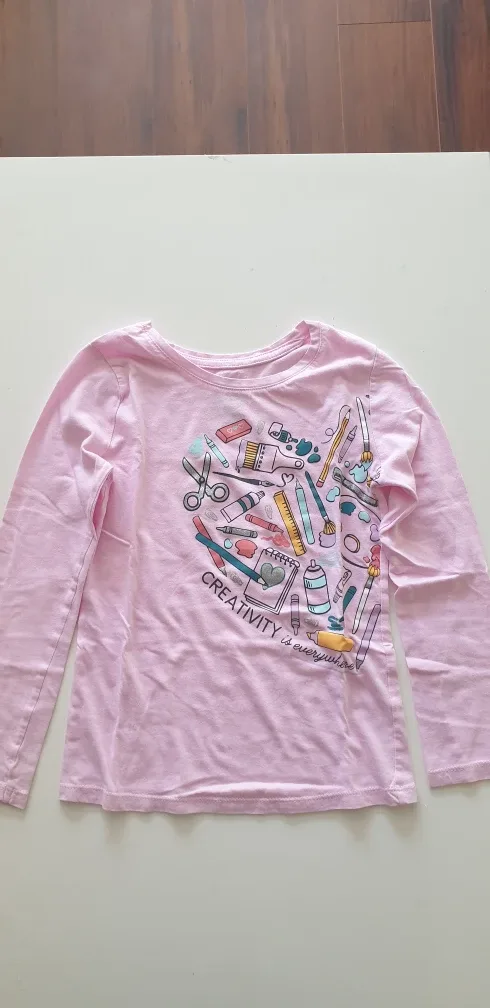 Pink Long Sleeve Creativity Tee thumbnail