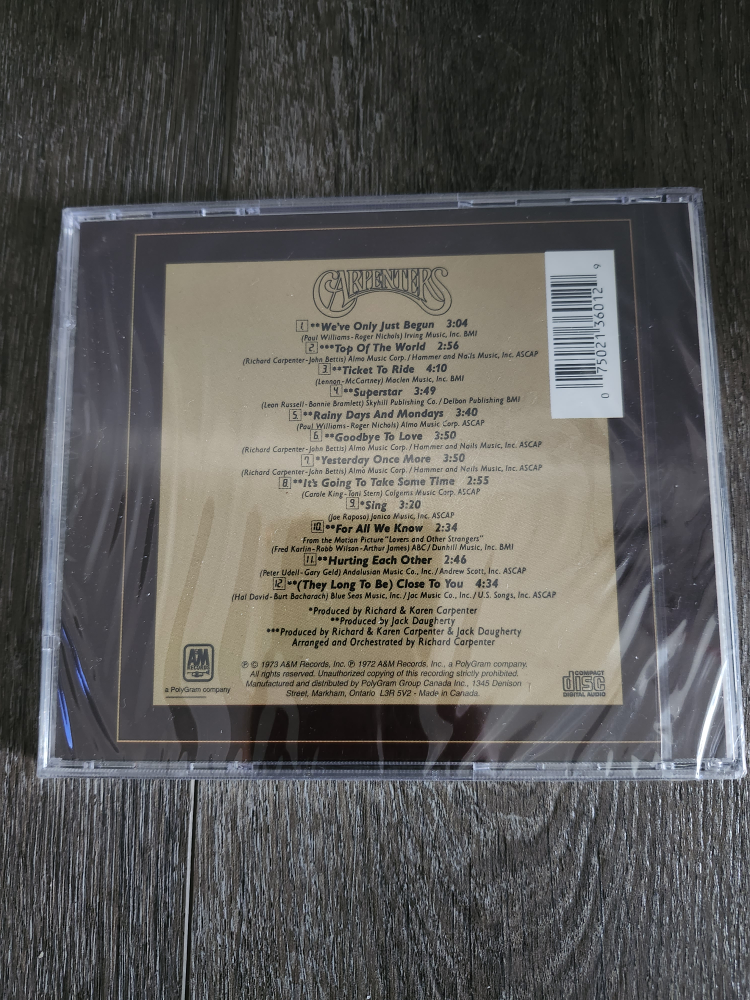 Carpenters - The Singles 1969-1973 CD Brand New - photo 2