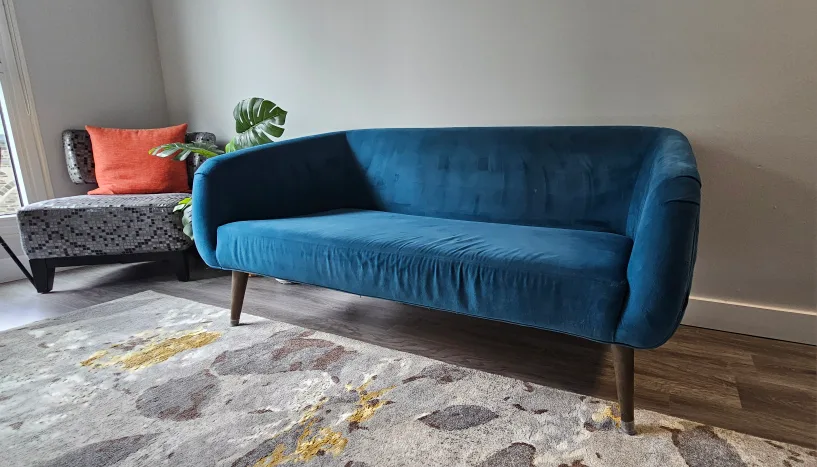 3-Seater velvet sofa from CB2 image indicator(3)