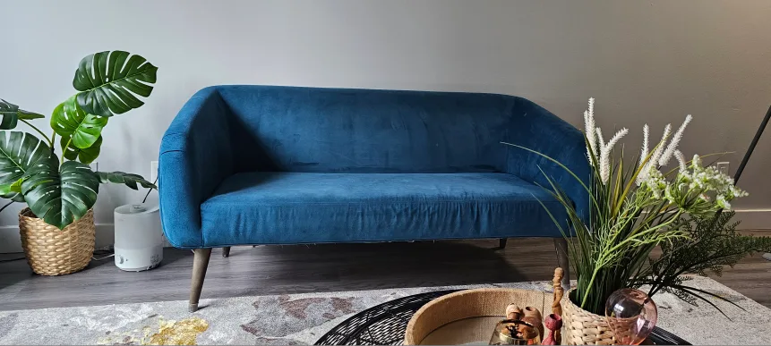 3-Seater velvet sofa from CB2 thumbnail