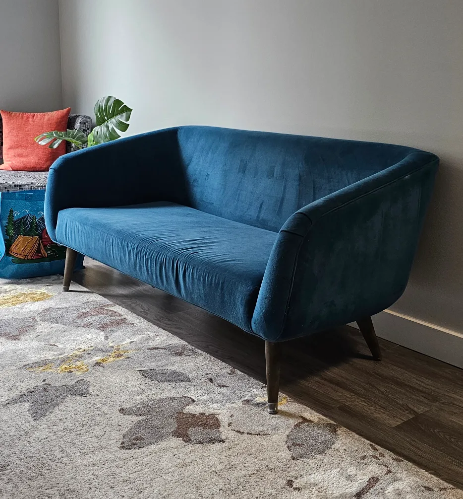 3-Seater velvet sofa from CB2 image indicator(5)