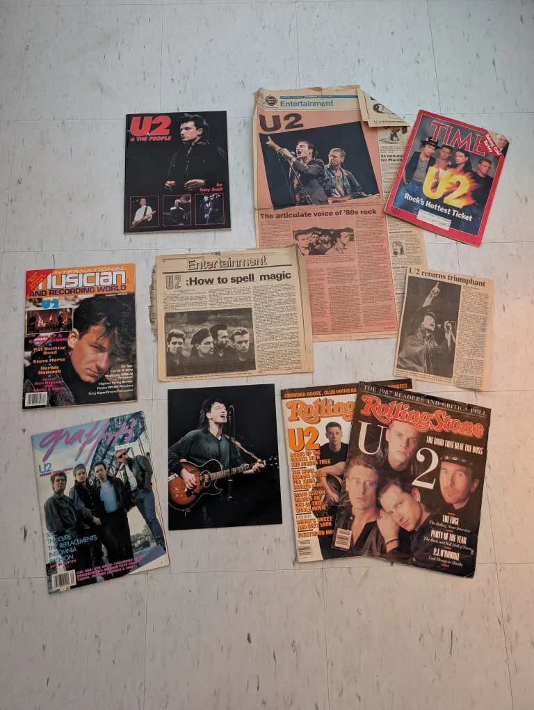 U2 Magazines and Clippings Lot thumbnail