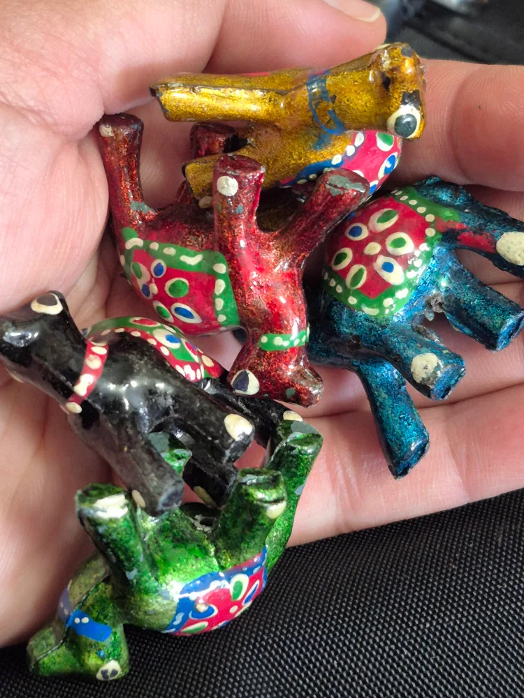 Set of 5 Hand-Painted Camel Figurines image indicator(8)